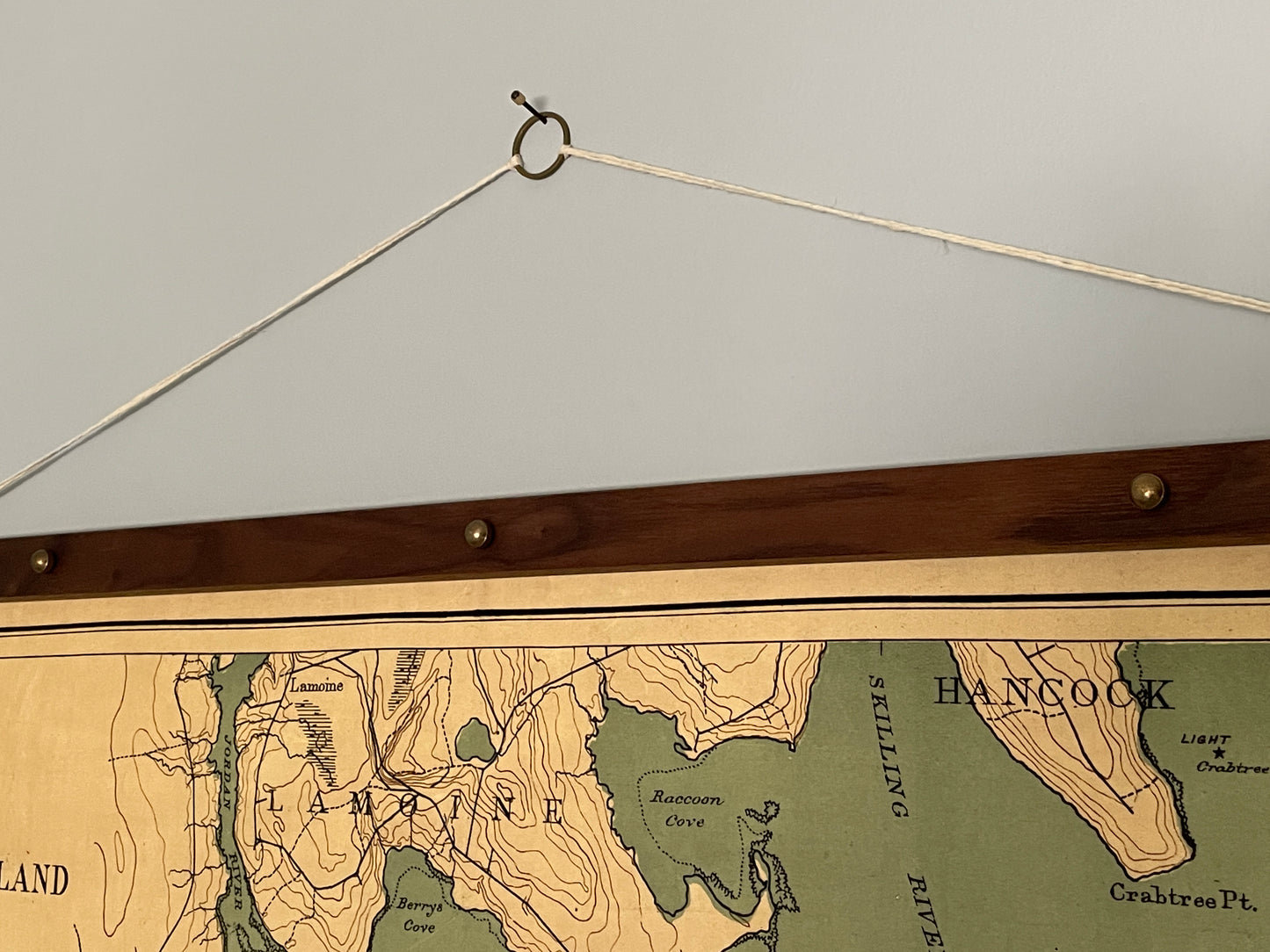 Custom Old School Map Hangers