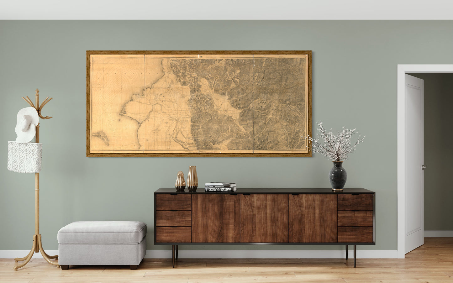 1887 Topographic Map of Weber County, Utah