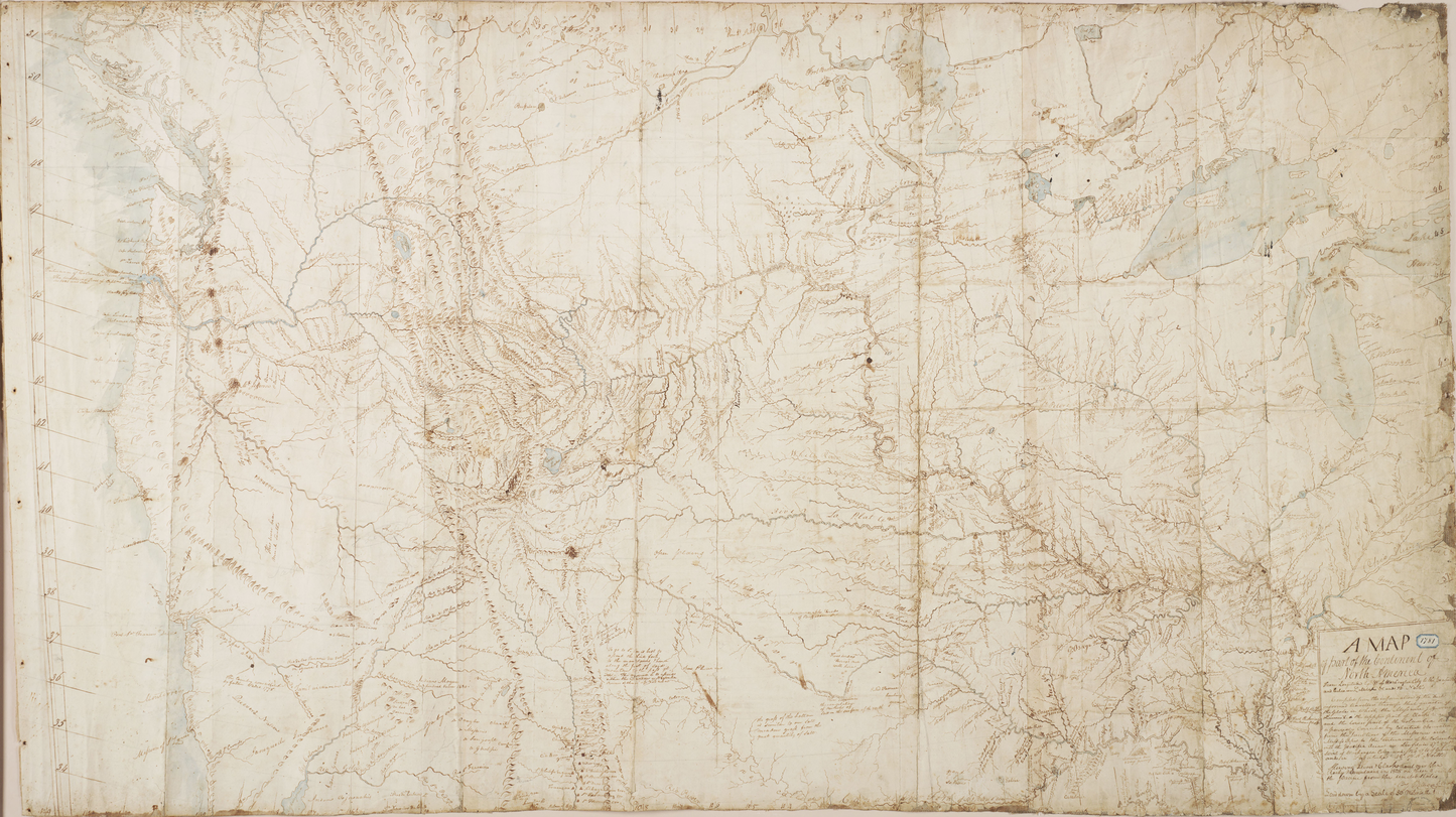 William Clark's 1810 Map from the Lewis & Clark Expedition - 1804-1806