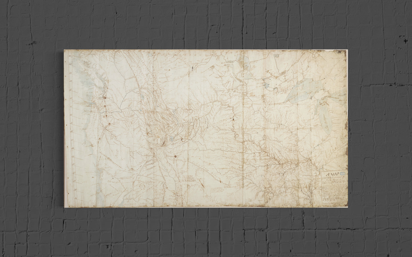 William Clark's 1810 Map from the Lewis & Clark Expedition - 1804-1806
