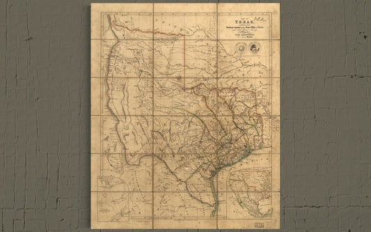1841 Map of Texas