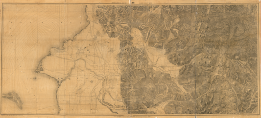 1887 Topographic Map of Weber County, Utah